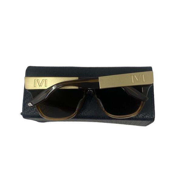 IVI Dusky 03041-903 Brown Clear Gold Sunglasses‎ Brown Lens 57-11 135 Designer main image 5